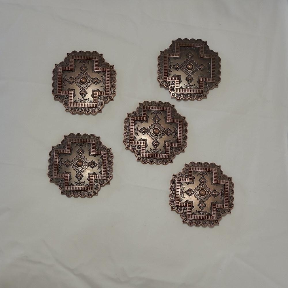 Decorative Copper Belt Plaques Set